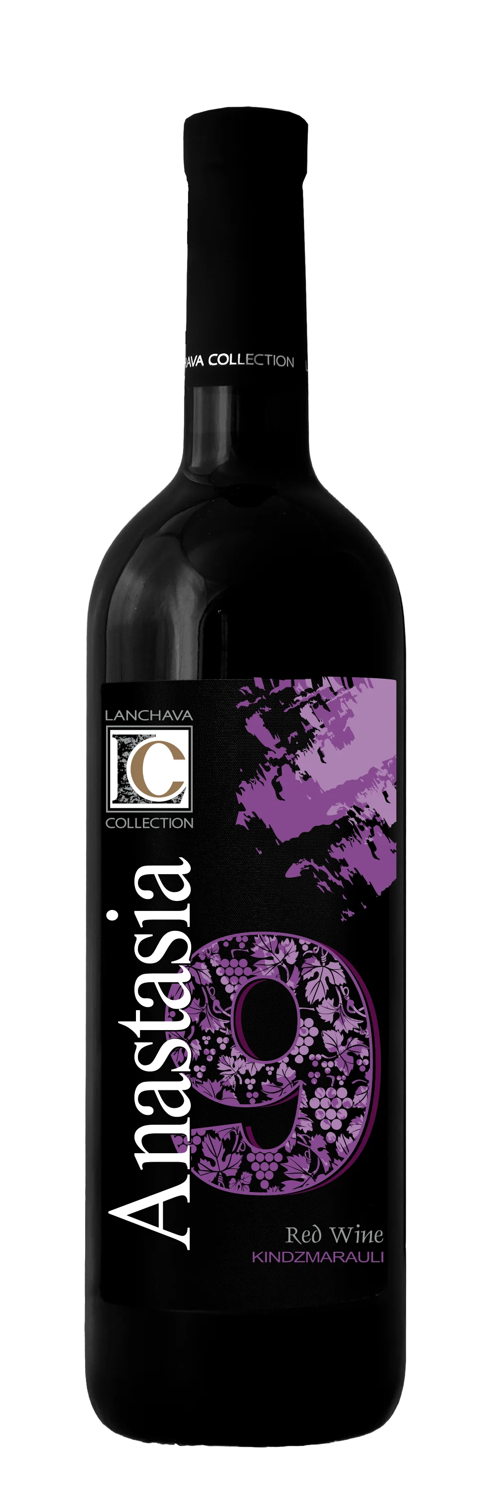 Anastasia Kindzmarauli Georgian wine bottle